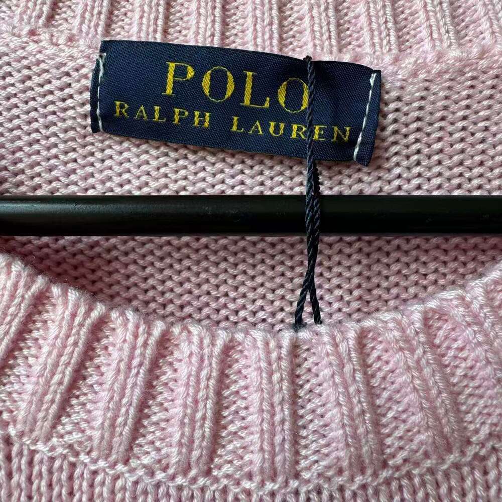 POLO RALPH LAUREN Pink Bear Embroidered Crewneck Sweater - Picture 7 of 7